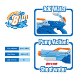 Pistol Cu Apa Pentru Copii, Rezervor, Pentru Piscina/Plaja, 6Ani+, Albastru, 1500Ml - vivimall.ro