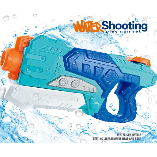 Pistol Cu Apa Pentru Copii, Rezervor, Pentru Piscina/Plaja, 6Ani+, Albastru, 500Ml - vivimall.ro
