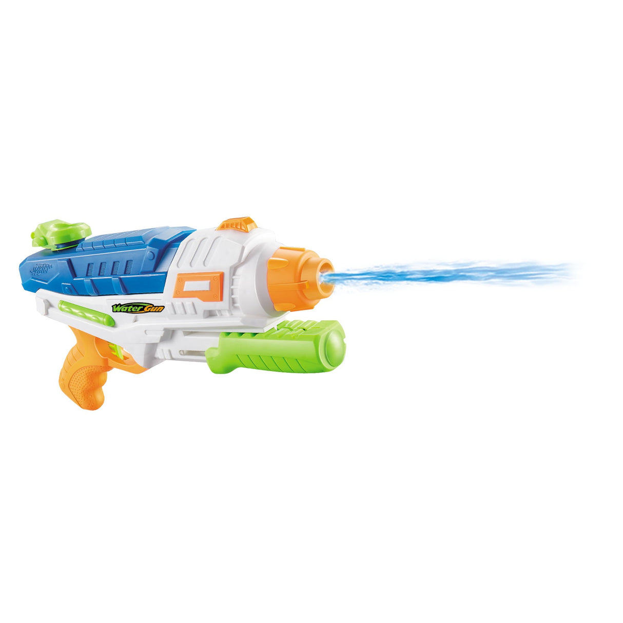 Pistol Cu Apa Pentru Copii, Rezervor, Pentru Piscina/Plaja, 6Ani+, Albastru/Multicolor, 1000Ml, Model 2 - vivimall.ro