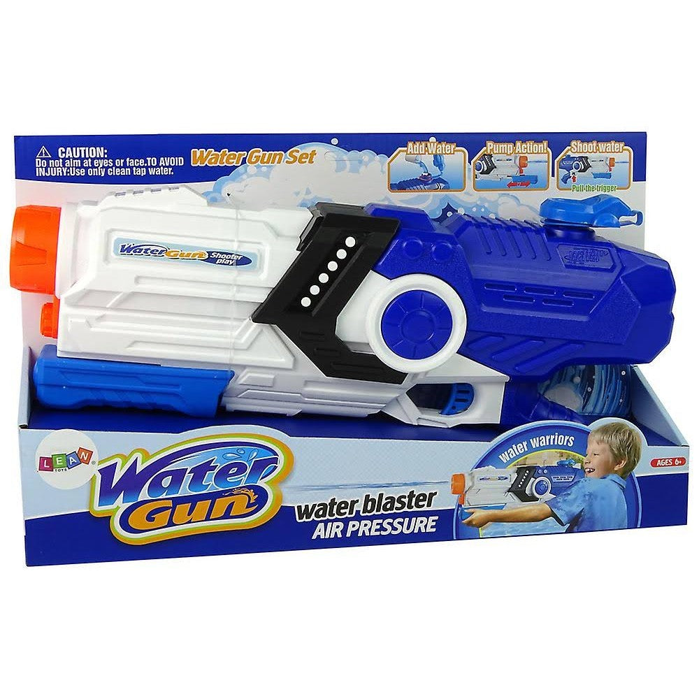 Pistol Cu Apa Pentru Copii, Rezervor, Pentru Piscina/Plaja, 6Ani+, Albastru/Multicolor, 2000Ml - vivimall.ro