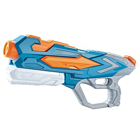 Pistol Cu Apa Pentru Copii, Rezervor, Pentru Piscina/Plaja, 6Ani+, Albastru, 4 Duze, 900Ml - vivimall.ro