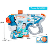 Pistol Cu Apa Pentru Copii, Rezervor, Pentru Piscina/Plaja, 6Ani+, Albastru, 4 Duze, 900Ml - vivimall.ro
