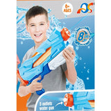 Pistol Cu Apa Pentru Copii, Rezervor, Pentru Piscina/Plaja, 6Ani+, 5 Duze, Quick Fill, 800Ml - vivimall.ro