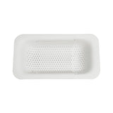 Cos De Scurgere Pentru Chiuveta De Bucatarie, Plastic, Telescopic, 36X20X5 Cm, Alb - vivimall.ro