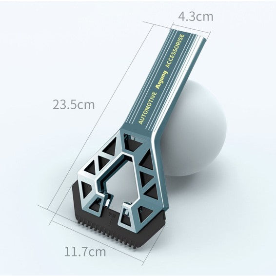 Racleta Auto pentru Zapada cu un Capat, Vivimall, Universala, Deszapezire Masina, cu Maner, Ergonomic, Detasabila, pentru Geamuri si Caroserie, Usor de Utilizat, 23.5x4.3 cm, Albastru - vivimall.ro