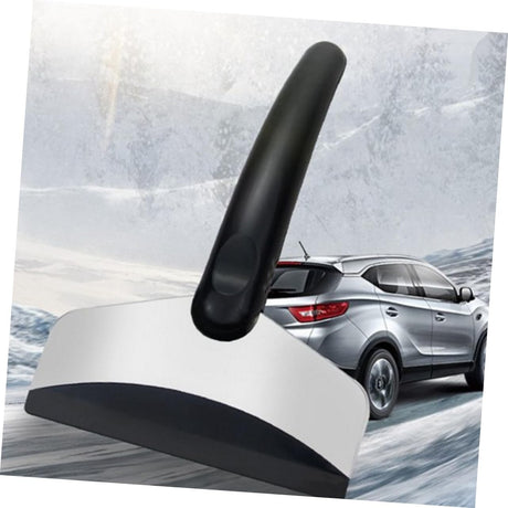 Racleta pentru Masina, Vivimall, pentru Deszapezire, din ABS si Otel Inoxidabil, 17 x 11 cm, Negru - vivimall.ro