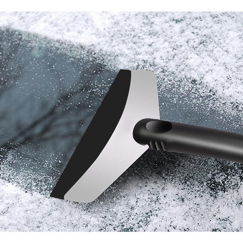Racleta pentru Masina, Vivimall, pentru Deszapezire, din ABS si Otel Inoxidabil, 17 x 11 cm, Negru - vivimall.ro