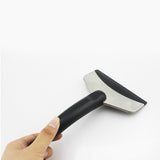 Racleta pentru Masina, Vivimall, pentru Deszapezire, din ABS si Otel Inoxidabil, 17 x 11 cm, Negru - vivimall.ro