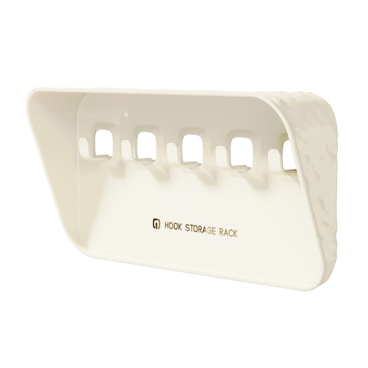 Raft de Depozitare cu Carlig, Vivimall, Pentru Chei, Bijuterii, 20.3 x 4.6 x 10.3 cm, Alb - vivimall.ro