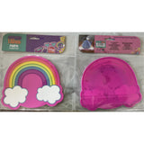 Suport Pentru Pahar, Model Curcubeu, Din Pvc, 18.5 X 18.5 Cm, Rezistent La Caldura, Multicolor - vivimall.ro
