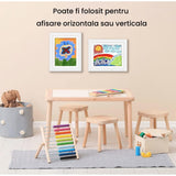 Rama Foto Din Lemn, Cu Spatiu Pentru Depozitare, Pentru Desene Si Picturi A4, Sticla Securizata, Rama Mdf - vivimall.ro