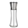 Rasnita Manuala pentru boabe, Vivimall, Rasnita pentru Piper Sare Cafea, din Sticla cu Otel inoxidabil, 19.2 x 6.4 cm, volum 200 ml, Transparenta cu Capac din Inox - vivimall.ro