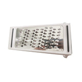 Razatoare De Bucatarie Cu Cutie Colectoare Doua Tipuri De Lame, Carcasa Inox Si Abs, Design Practic, Alb - vivimall.ro