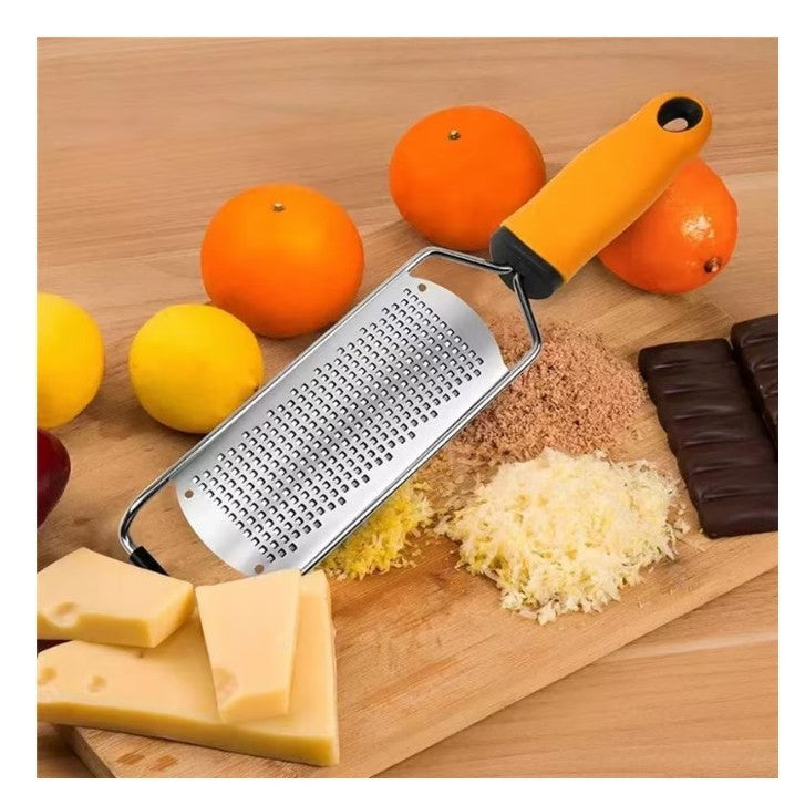 Razatoare Manuala Perie Inclusa, Inox, Usor De Utilizat, 31X6.7 Cm, Galben - vivimall.ro