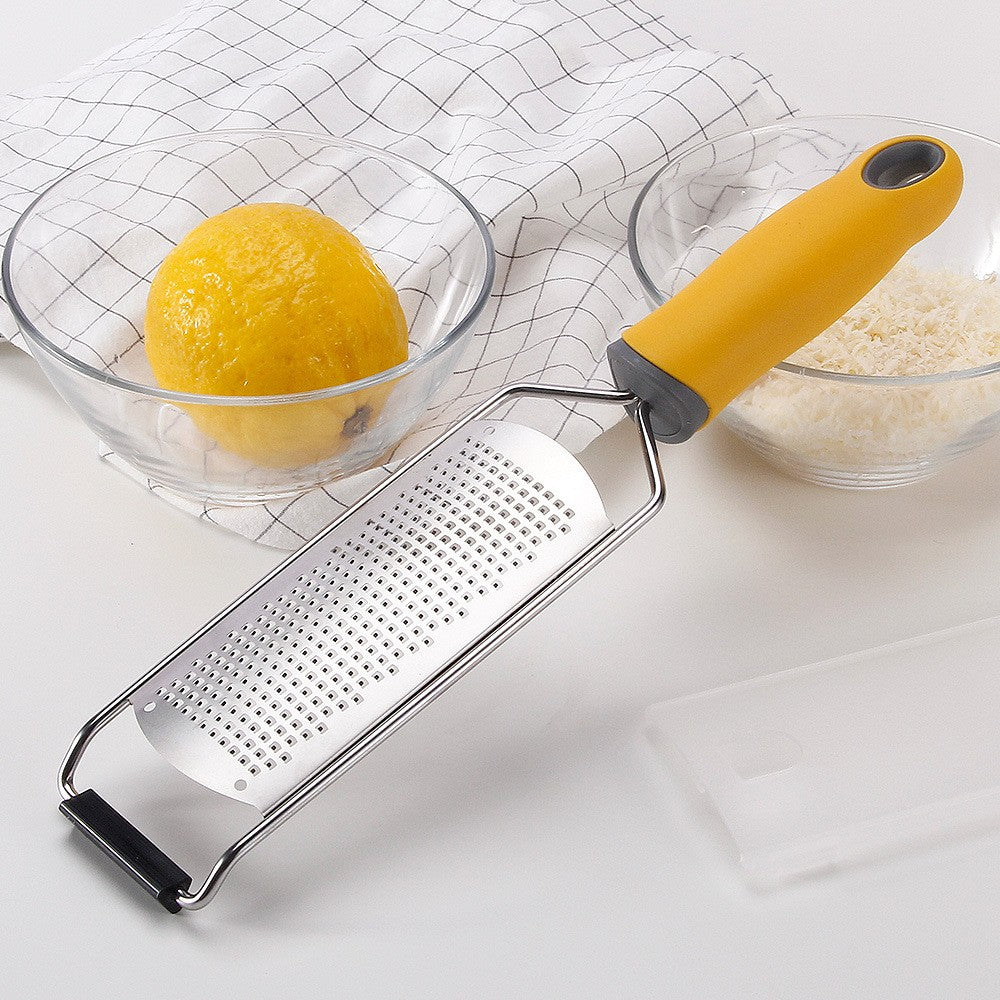 Razatoare Manuala Perie Inclusa, Inox, Usor De Utilizat, 31X6.7 Cm, Galben - vivimall.ro
