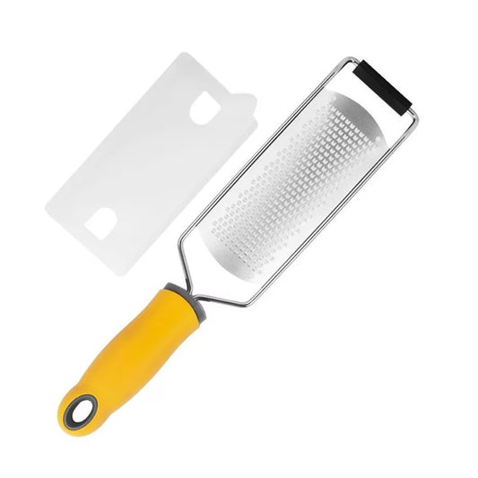 Razatoare manuala Vivimall, perie inclusa, Inox, usor de utilizat, 31x6.7 cm, Galben - vivimall.ro