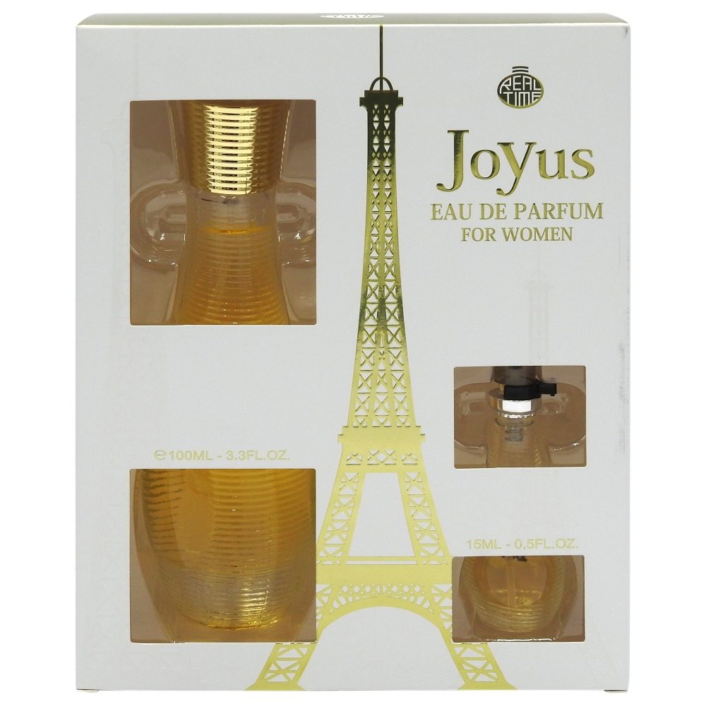 Set Cadou, REAL Time Joy Us, Apa de Parfum 100 ml, Apa de Parfum 15 ml - vivimall.ro