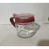 Recipient Condimente, Din Stilca, 180 Ml, Cu Maner Si Lingurita, Capac Transparent,