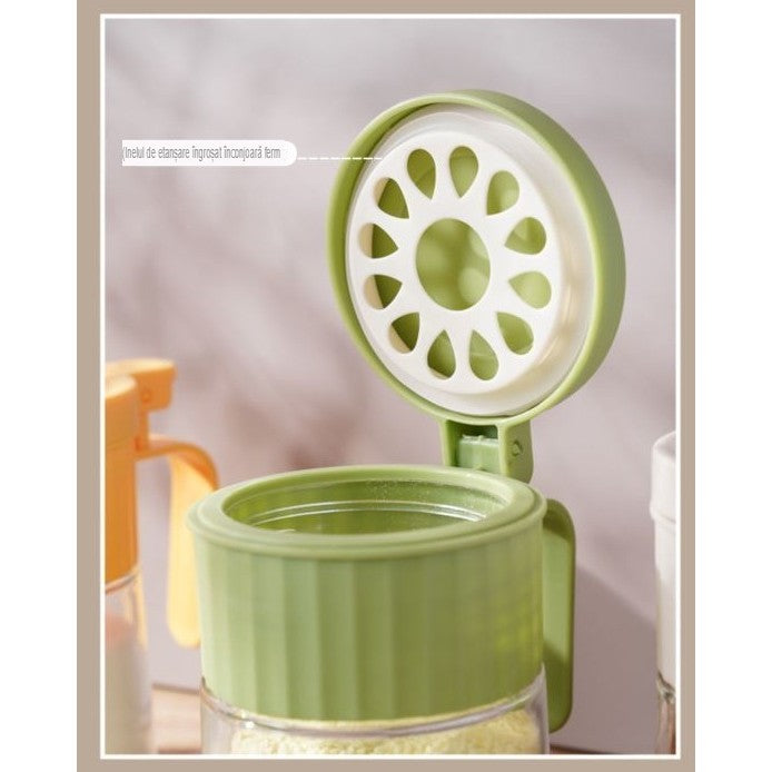 Recipient Condimente, Din Stilca, 180 Ml, Cu Maner Si Lingurita, Capac Mat,