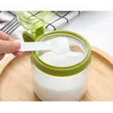Recipient Condimente, Din Stilca, 180 Ml, Cu Maner Si Lingurita, Capac Transparent,