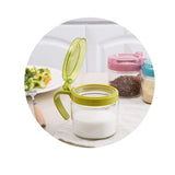 Recipient Condimente, Din Stilca, 180 Ml, Cu Maner Si Lingurita, Capac Transparent,