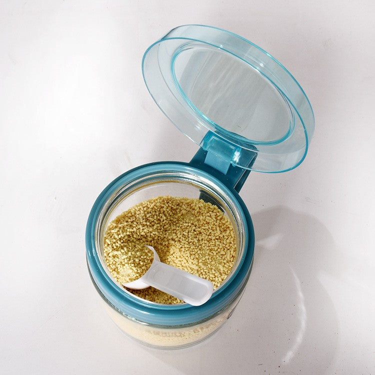 Recipient Condimente, Din Stilca, 180 Ml, Cu Maner Si Lingurita, Capac Transparent,