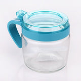Recipient Condimente, Din Stilca, 180 Ml, Cu Maner Si Lingurita, Capac Transparent,