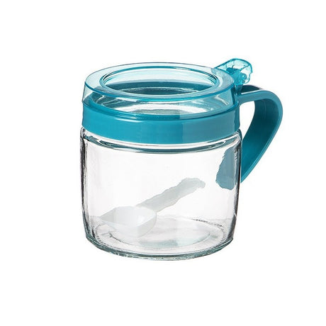 Recipient Condimente, Din Stilca, 180 Ml, Cu Maner Si Lingurita, Capac Transparent,
