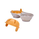 Recipient Dublu Pentru Oua, Din Plastic Pentru Gatit La Microunde, 22 X 11.8 X 8 Cm - vivimall.ro