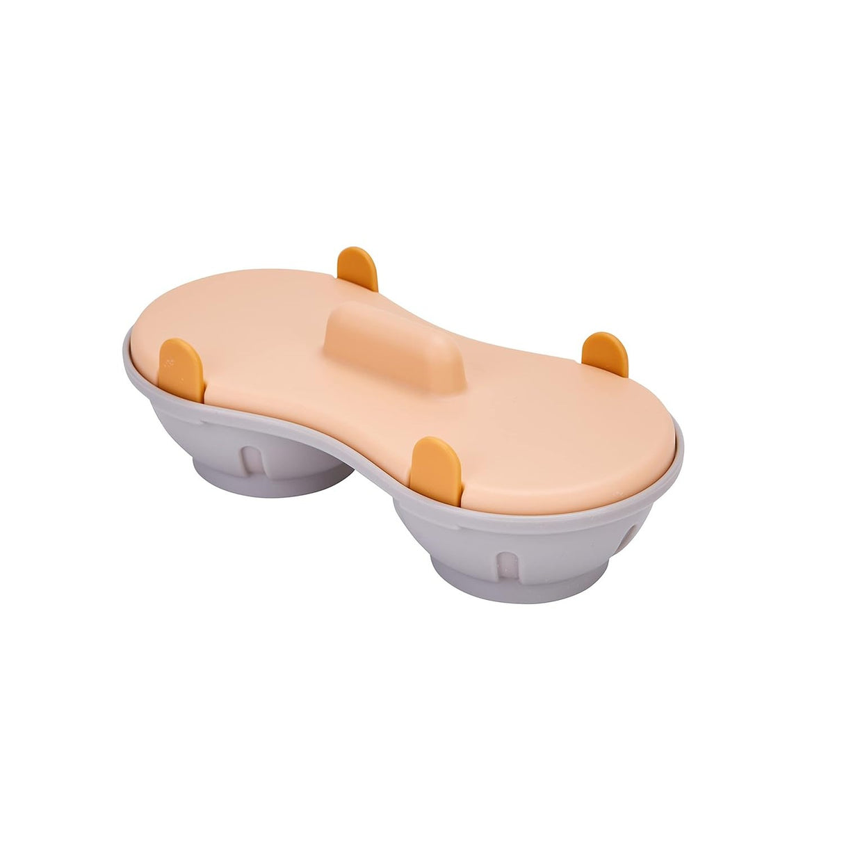 Recipient Dublu Pentru Oua, Din Plastic Pentru Gatit La Microunde, 22 X 11.8 X 8 Cm - vivimall.ro