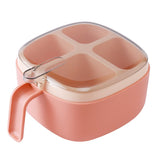 Recipient Pentru Condimente 4 Casute, Potrivit Pentru Sare, Cimbru, Piper, Condimente, 4 Lingurite Din Plastic, Capac Din Plastic, Maner, 14X14X8 Cm - vivimall.ro