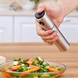 Pulverizator Ulei Spray, Material Otel Inoxidabil, Manual, 100 Ml, 17.7 X 4 Cm, Argintiu - vivimall.ro