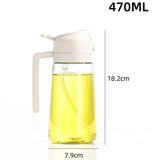 Recipient Ulei 2 In 1, Functie Spray & Turnare, Din Sticla, Fara Scurgere, , 470 Ml