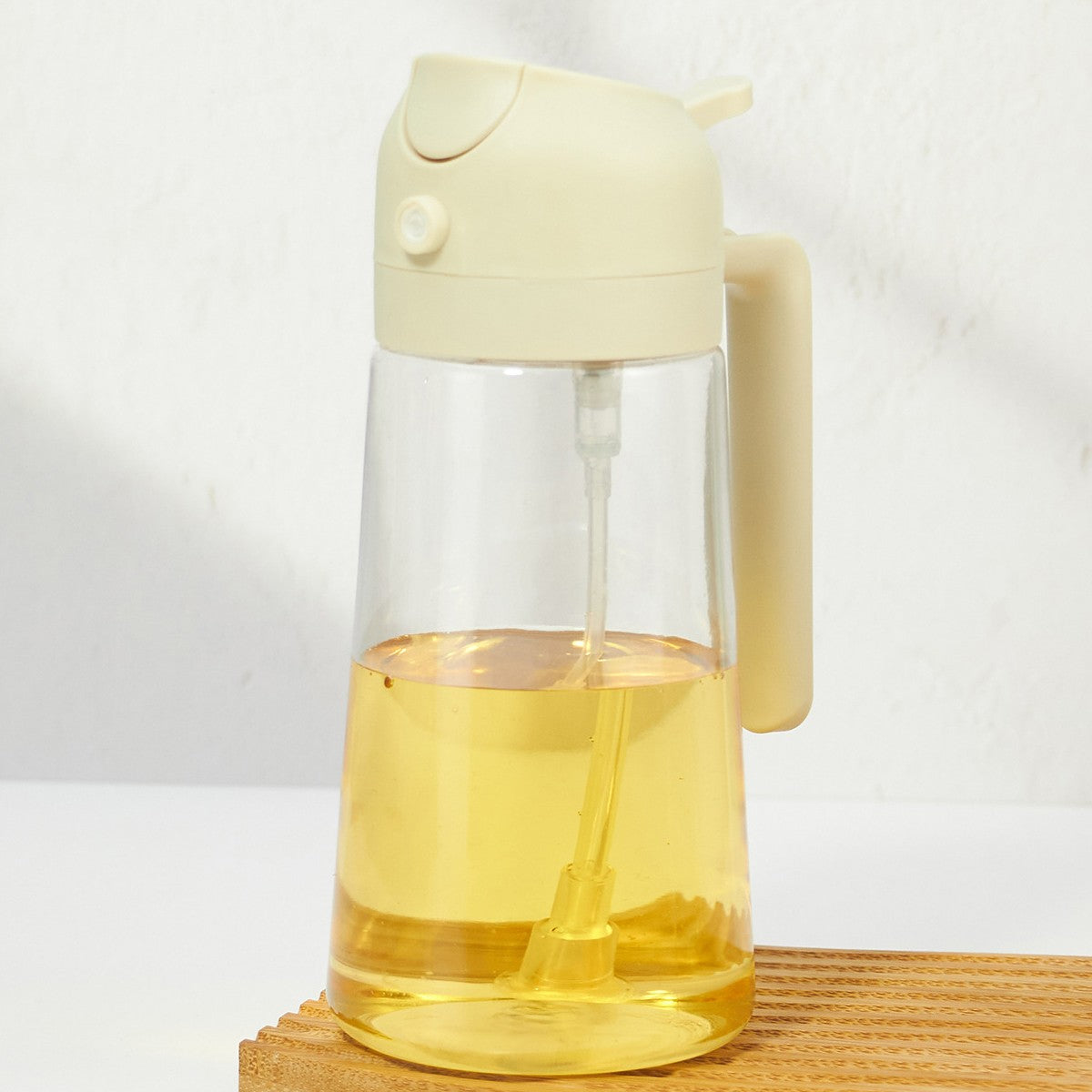 Recipient Ulei 2 In 1, Functie Spray & Turnare, Din Sticla, Fara Scurgere, , 470 Ml