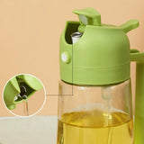 Recipient Ulei 2 In 1, Functie Spray & Turnare, Din Sticla, Fara Scurgere, , 470 Ml