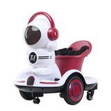 Masinuta Electrica Cu Telecomanda Pentru Copii, Roti Spate Rotire 360, Curea Siguranta, Lumini Si Sunete, Self Control Si Prin Telecomanda, Cu Pedale De Acceleratie Si Frana - vivimall.ro