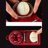 Feliator Multifunctional Pentru Oua, Mozzarela, Fructe, 2 Forme De Feliere, Agatatoare, 20 Cm - vivimall.ro