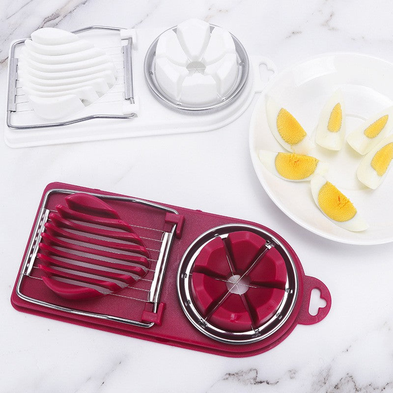 Feliator Multifunctional Pentru Oua, Mozzarela, Fructe, 2 Forme De Feliere, Agatatoare, 20 Cm - vivimall.ro