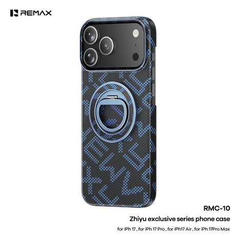Husa pentru iPhone 17 Pro, Vivimall, Suport Magnetic, Albastru - vivimall.ro