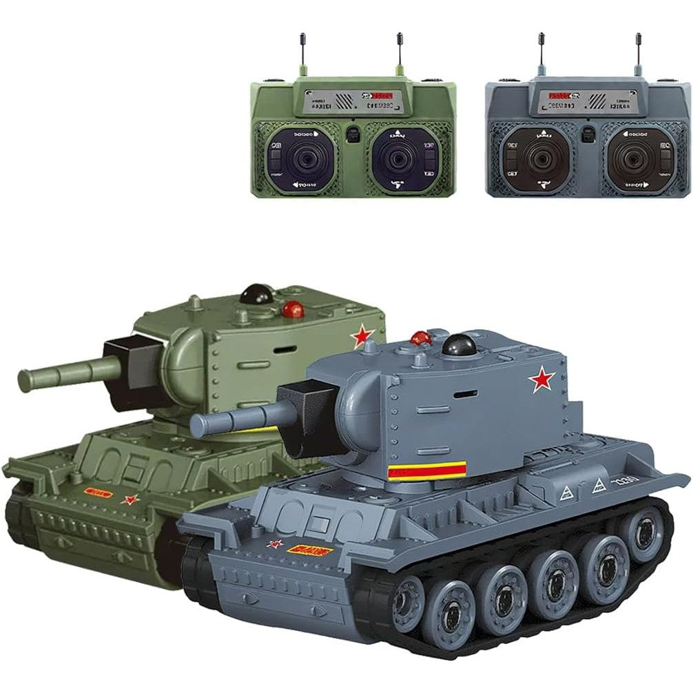 Mini Tanc cu Telecomanda, Vivimall, Wireless, 4 x 8 x 4 cm, cu Infrarosu, Gri - vivimall.ro