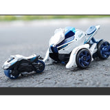 Masina Cu Extensie De Motocicleta Albastra | CarMoto 3