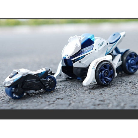 Masina Cu Extensie De Motocicleta Albastra | CarMoto 3
