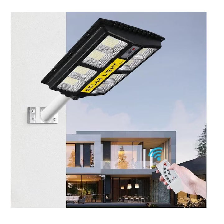 Lampa Solara Stradala Cu Telecomanda 280 Led-Uri | LumiVolt