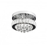Lustra Led Cu Cristal Abel, Diametru 25Cm, Lumina Rece/Calda/Neutra - vivimall.ro