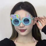 Ochelari Decorativ Cu Lenile Albastre | FunFizz