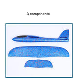 Avion Cu Lumini Pe Toata Lungimea 47 Cm Albastru | SkyFly