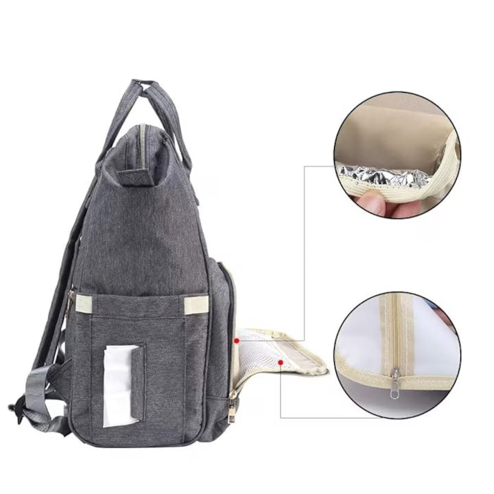 Rucsac Pentru Mamici Gri Inchis | MommyBag 3