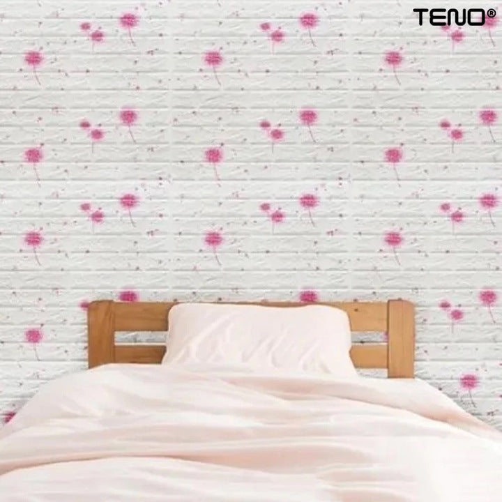 Set 10 Placi Tapet 3D Papadie Roz | ColorStone