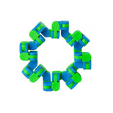 Puzzle De Imbinat Tip Sarpe 24 Piese Verde/Albastru | GreenSnake