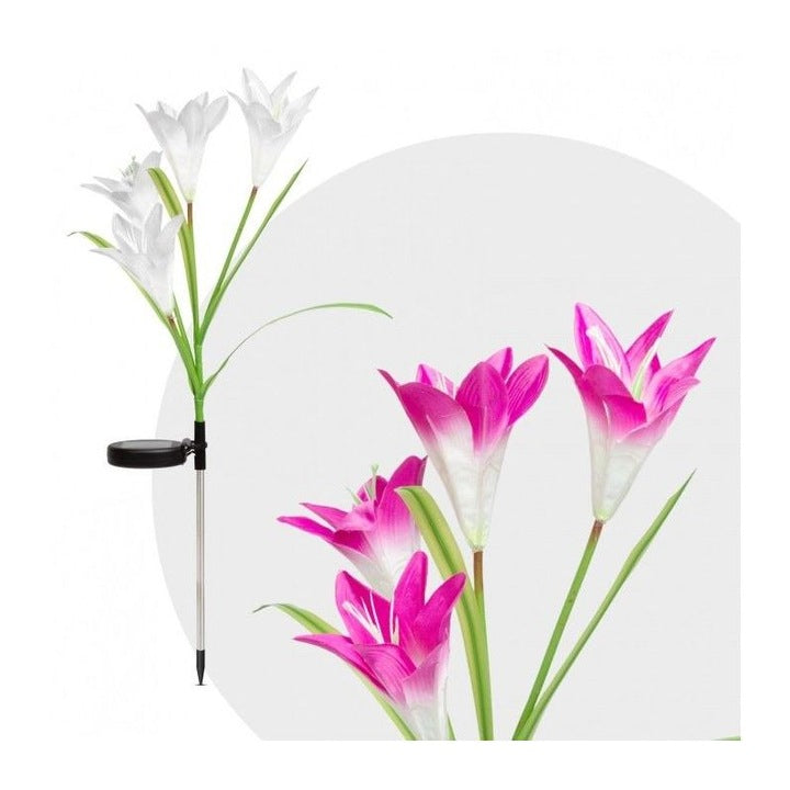 Lumina Solara LED Crin cu 4 Flori | LilyGlow